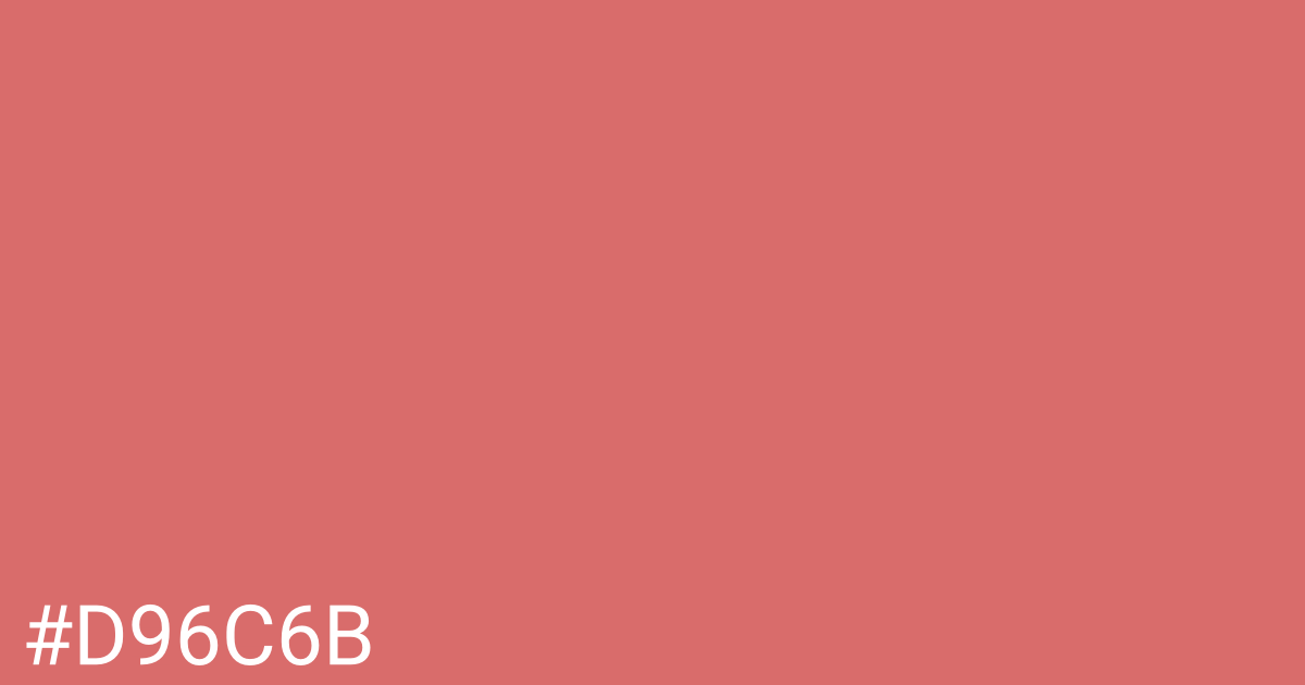 Hex color #d96c6b graphic
