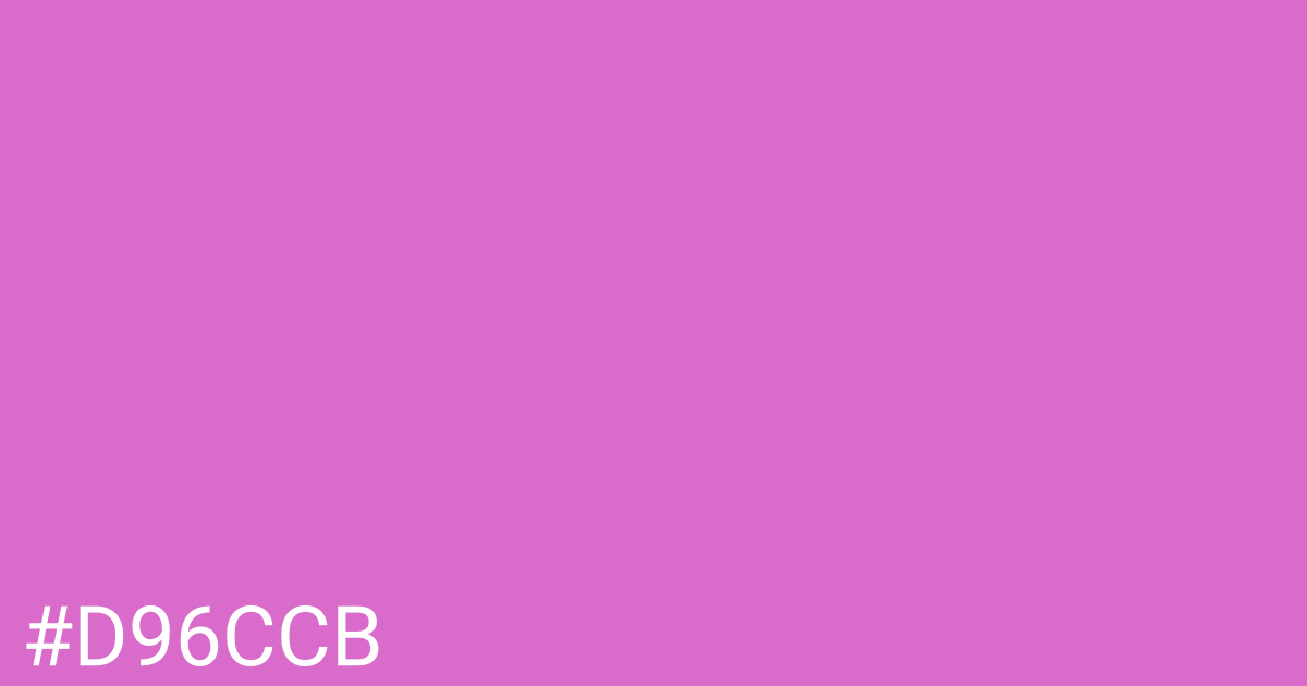 Hex color #d96ccb graphic