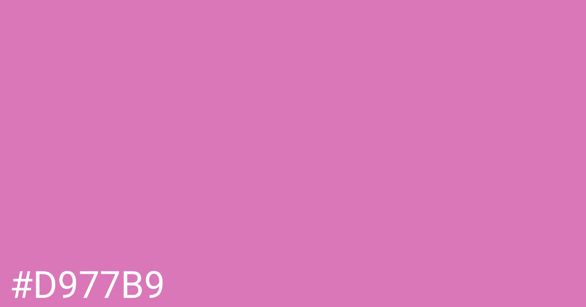 Hex color #d977b9 graphic