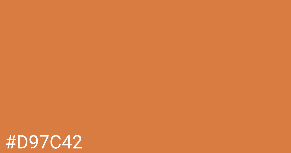 Hex color #d97c42 graphic