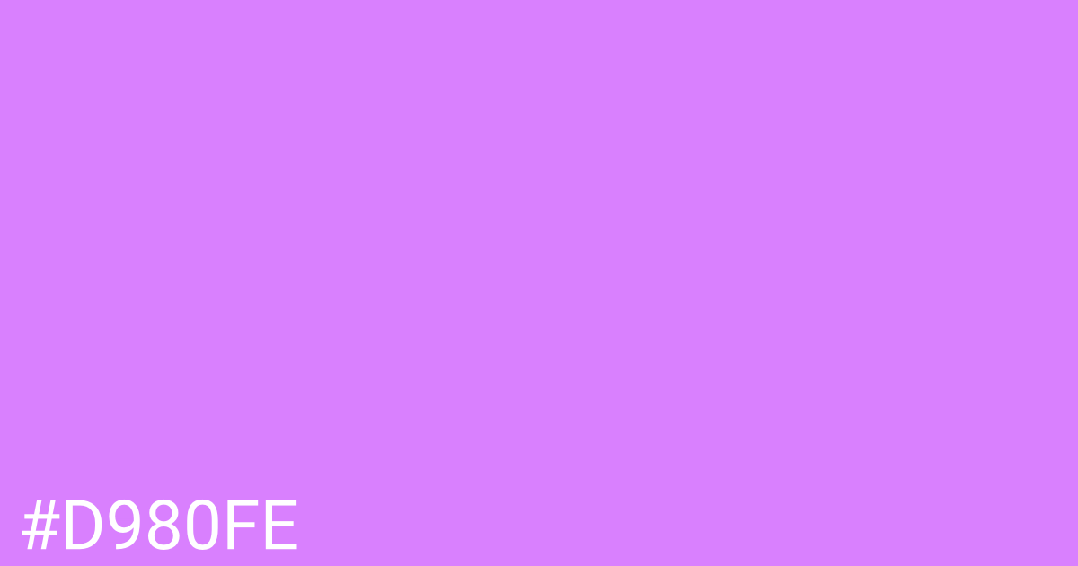 Hex color #d980fe graphic