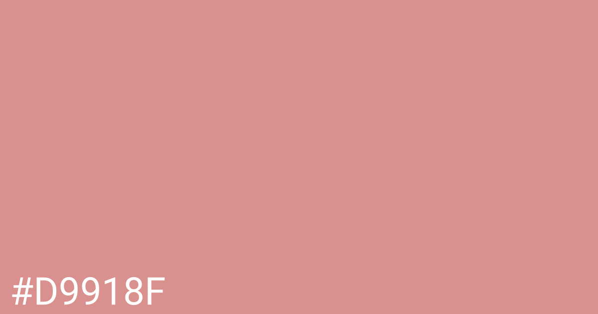 Hex color #d9918f graphic
