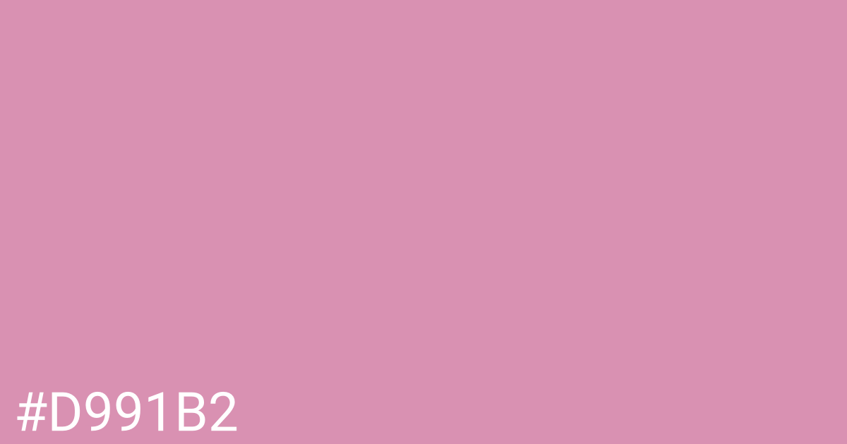 Hex color #d991b2 graphic