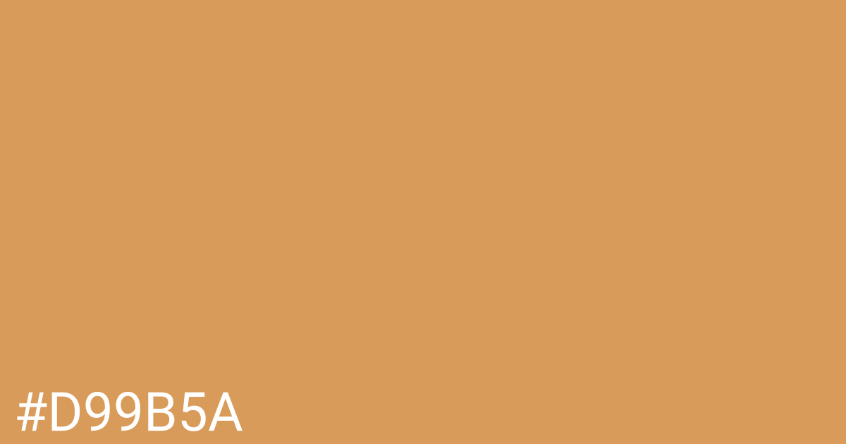Hex color #d99b5a graphic