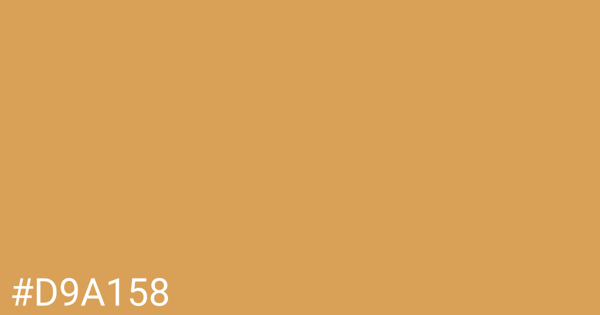 Hex color #d9a158 graphic