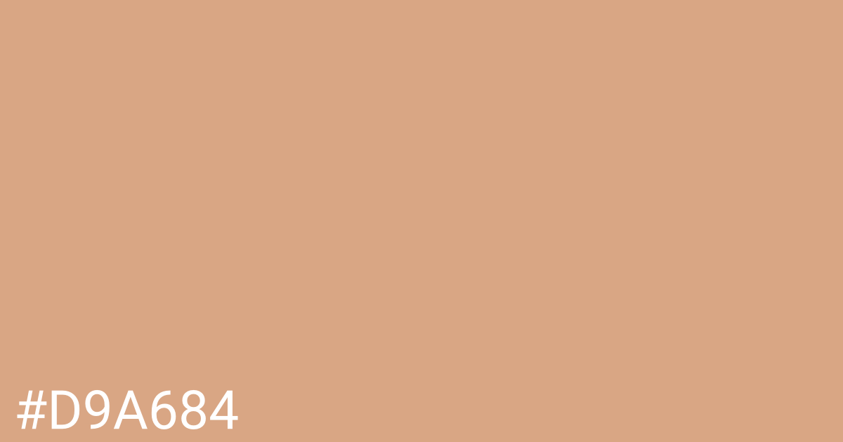 Hex color #d9a684 graphic