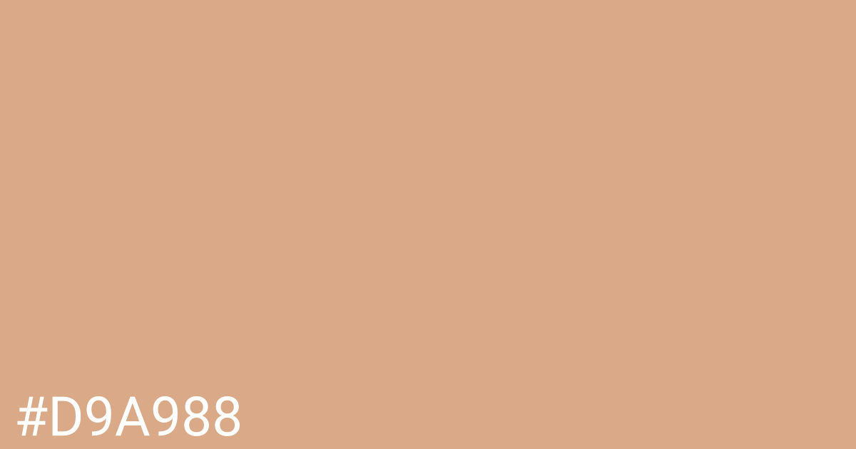 Hex color #d9a988 graphic