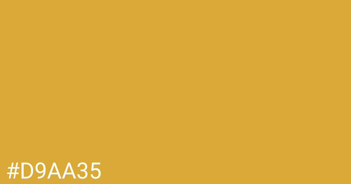 Hex color #d9aa35 graphic