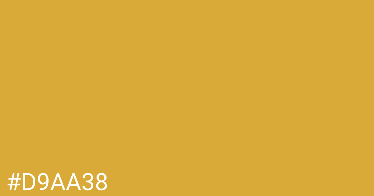 Hex color #d9aa38 graphic