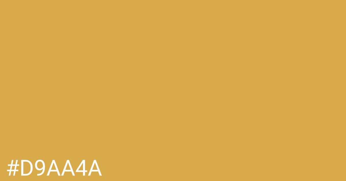 Hex color #d9aa4a graphic