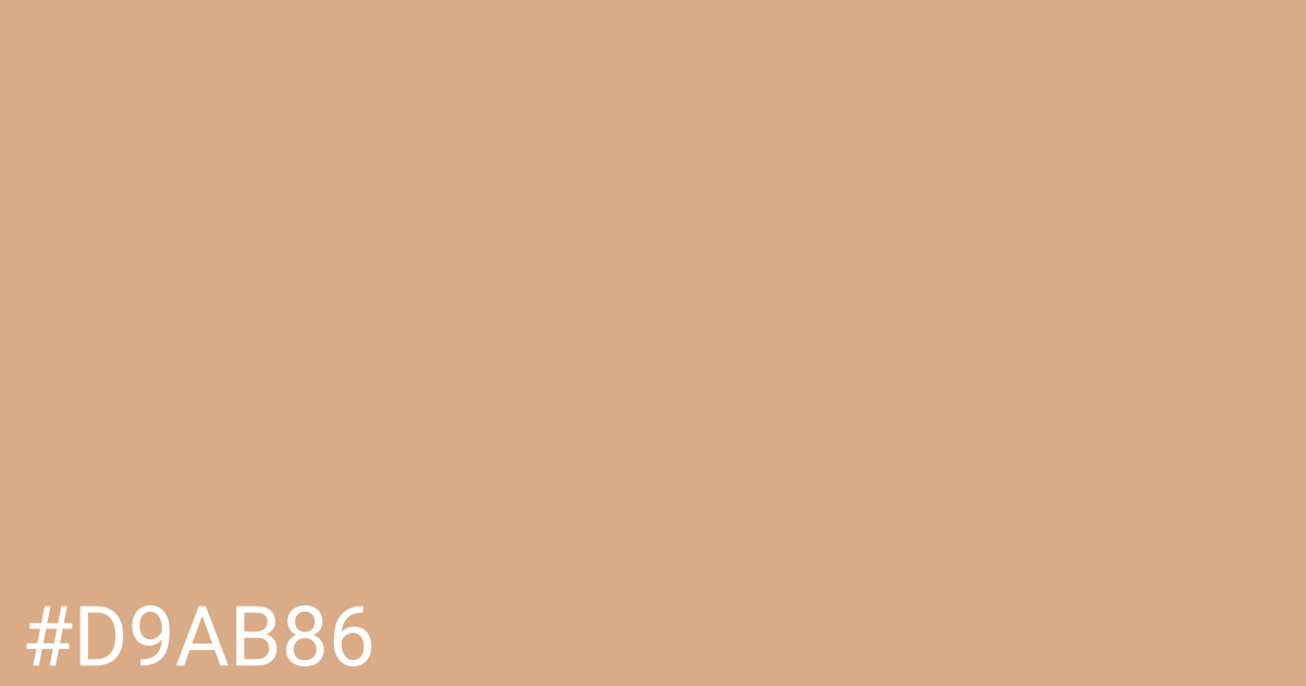 Hex color #d9ab86 graphic