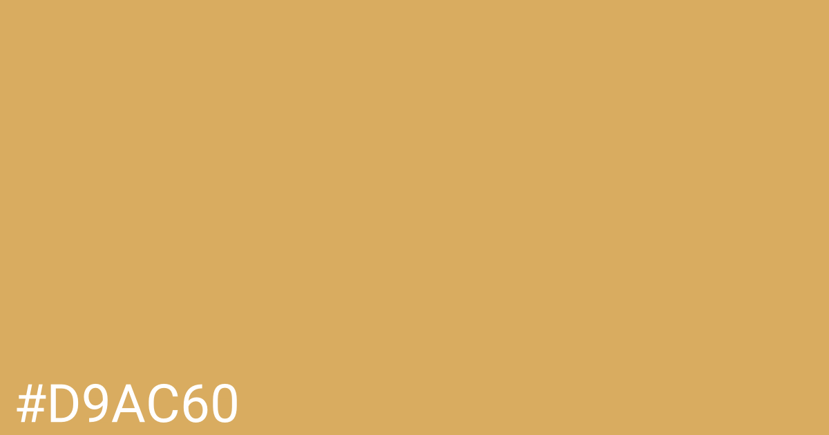 Hex color #d9ac60 graphic