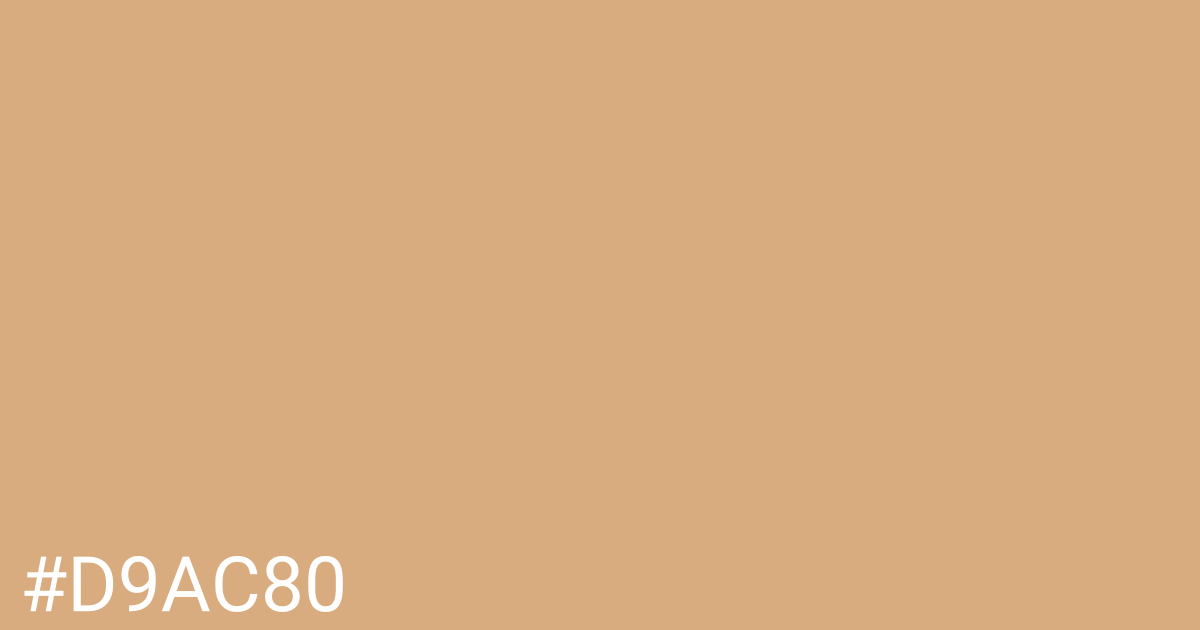 Hex color #d9ac80 graphic