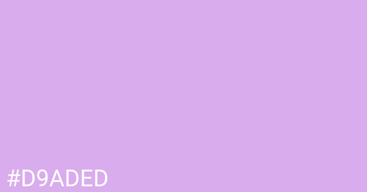 Hex color #d9aded graphic