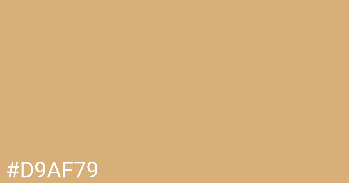 Hex color #d9af79 graphic