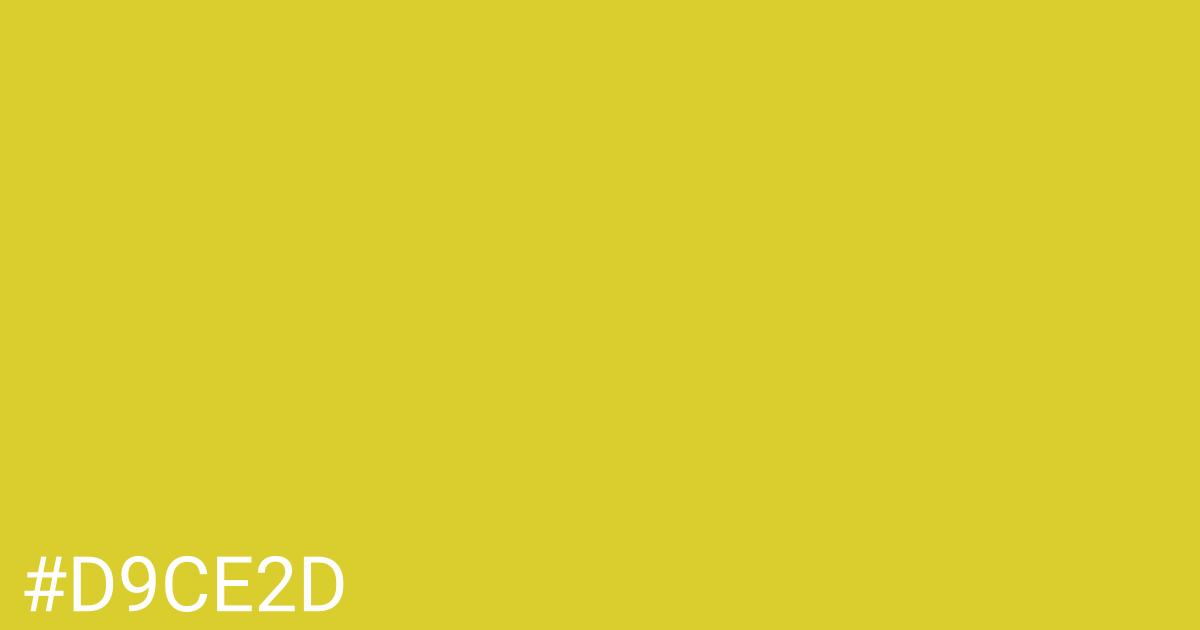 Hex color #d9ce2d graphic