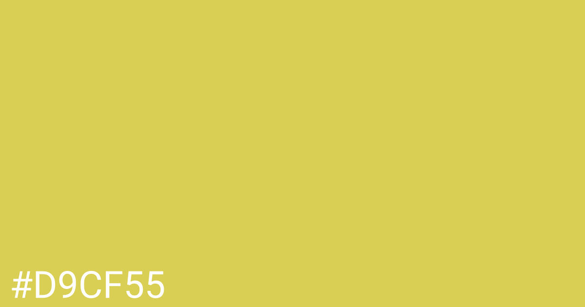 Hex color #d9cf55 graphic