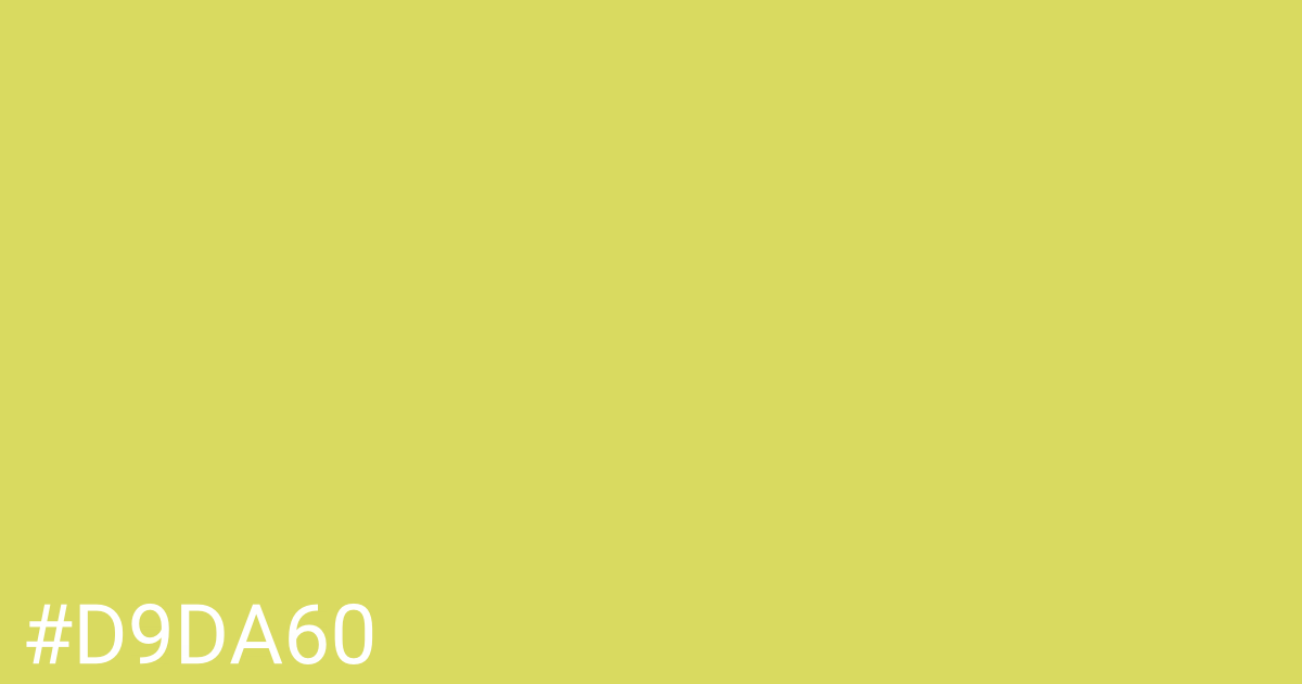 Hex color #d9da60 graphic