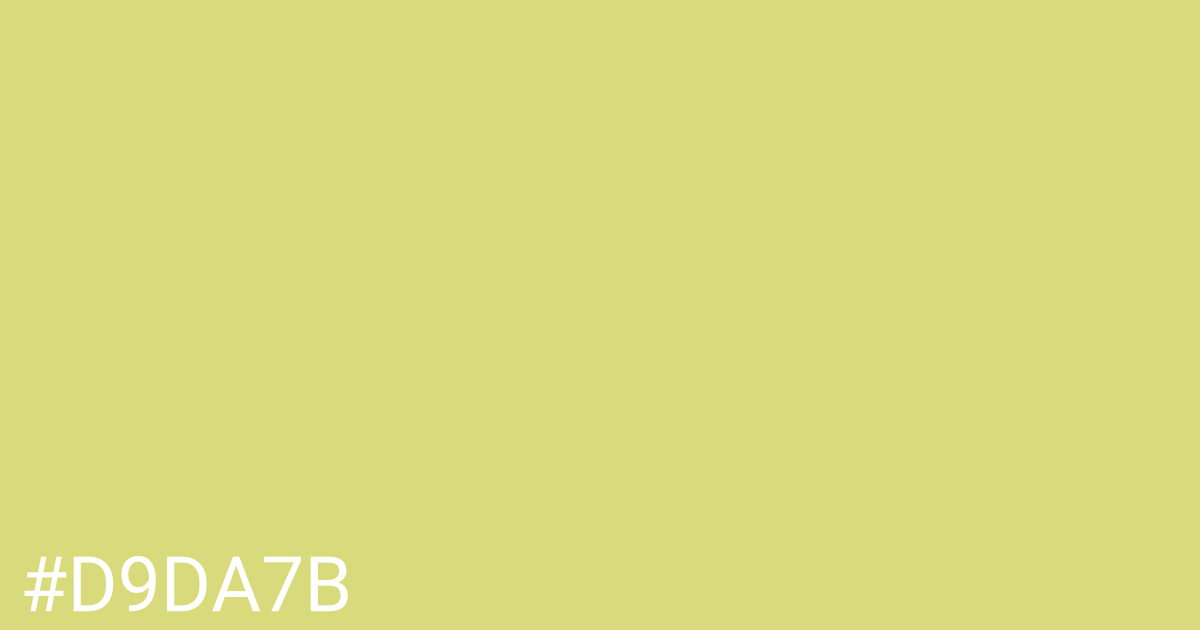 Hex color #d9da7b graphic