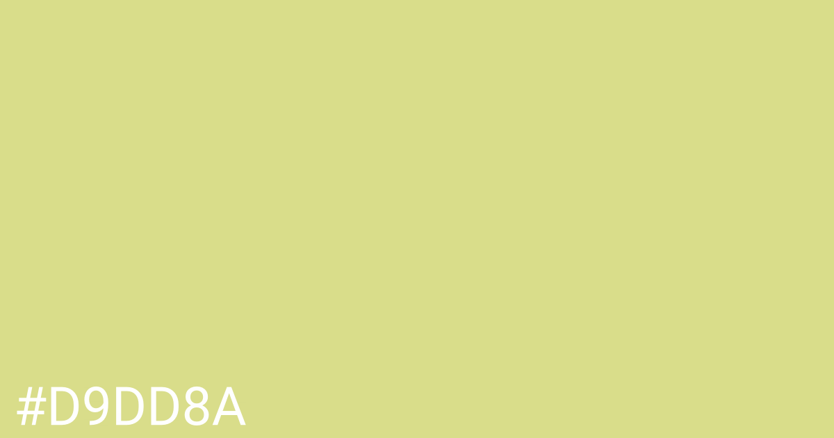 Hex color #d9dd8a graphic