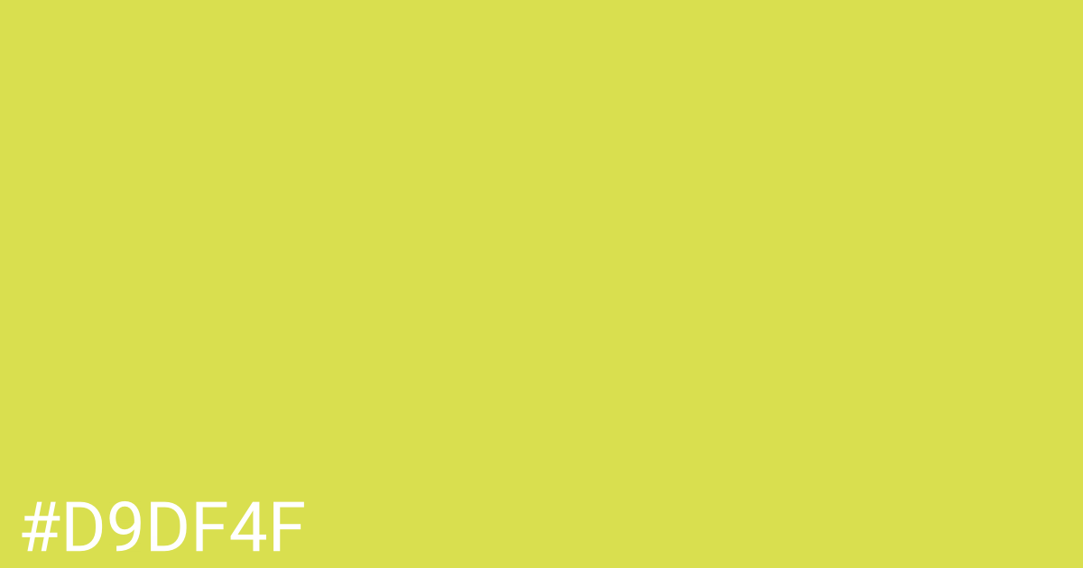 Hex color #d9df4f graphic