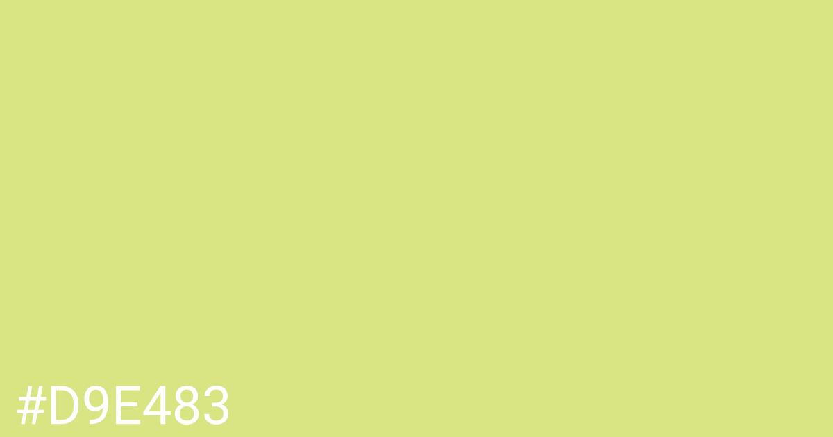 Hex color #d9e483 graphic