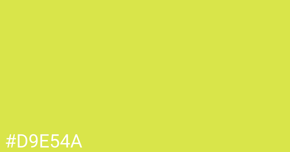 Hex color #d9e54a graphic