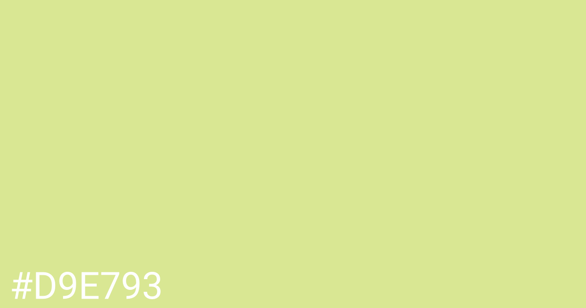 Hex color #d9e793 graphic