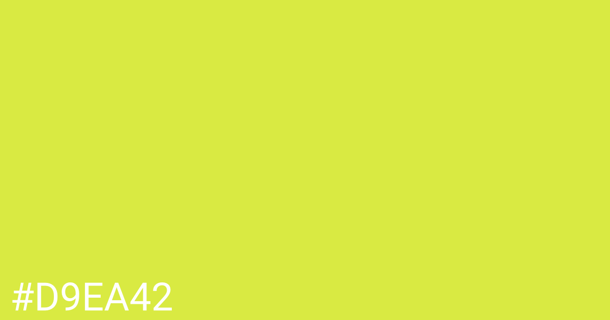 Hex color #d9ea42 graphic