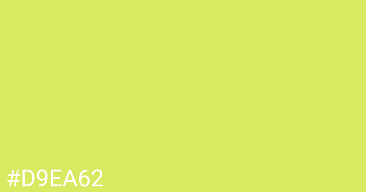 Hex color #d9ea62 graphic