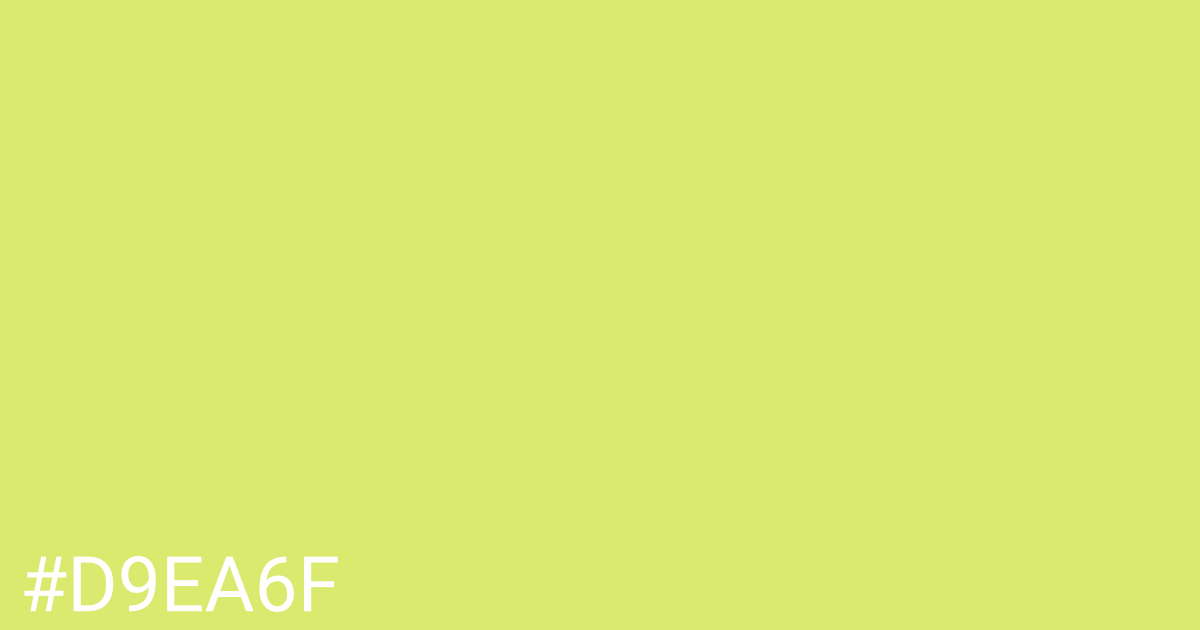 Hex color #d9ea6f graphic