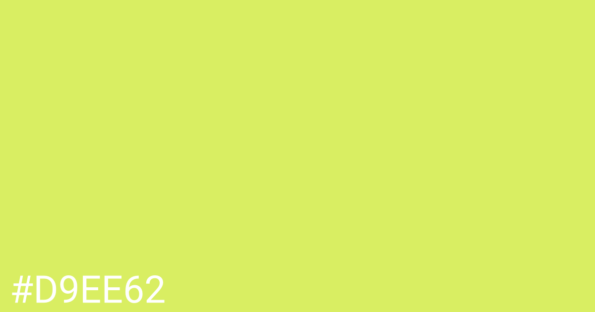 Hex color #d9ee62 graphic