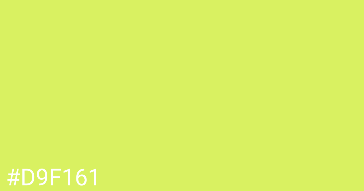 Hex color #d9f161 graphic