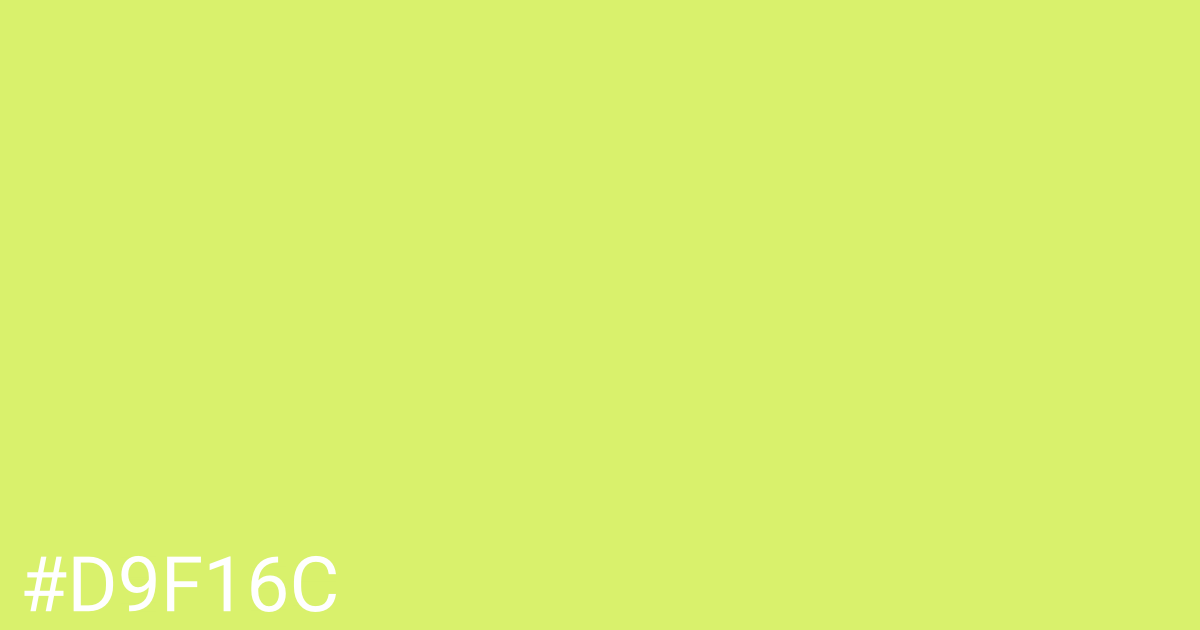 Hex color #d9f16c graphic