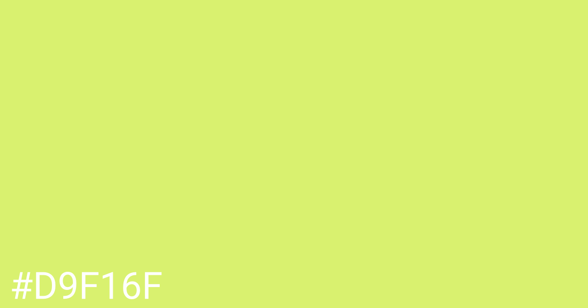 Hex color #d9f16f graphic