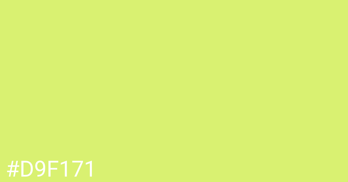 Hex color #d9f171 graphic