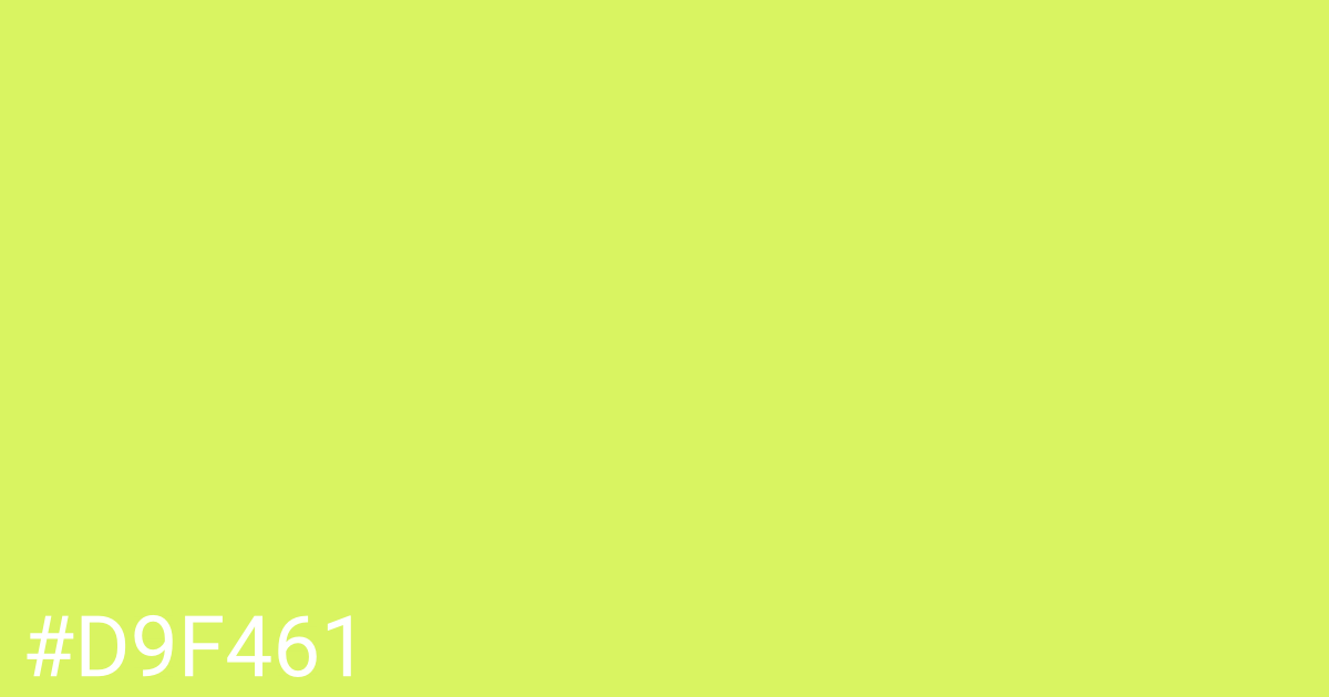 Hex color #d9f461 graphic