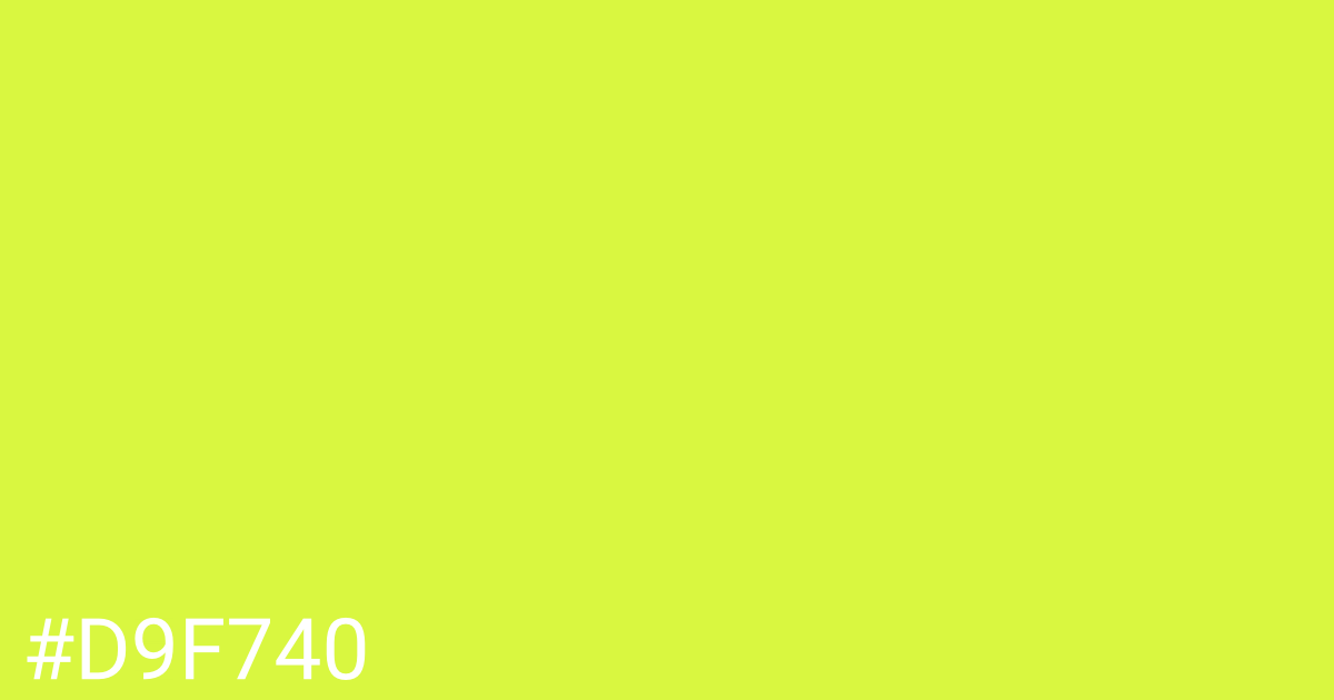 Hex color #d9f740 graphic