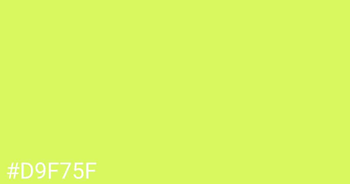 Hex color #d9f75f graphic