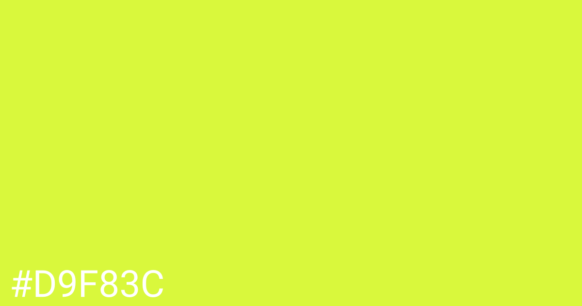 Hex color #d9f83c graphic