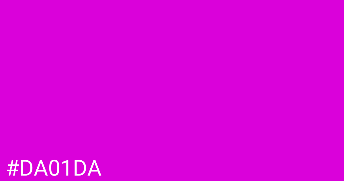 Hex color #da01da graphic