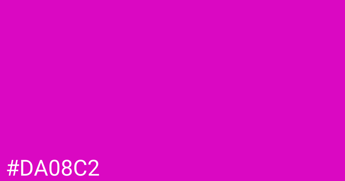 Hex color #da08c2 graphic