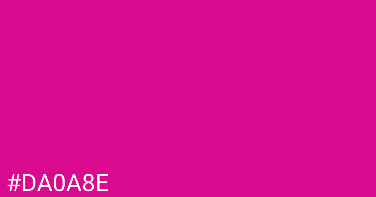 Hex color #da0a8e graphic