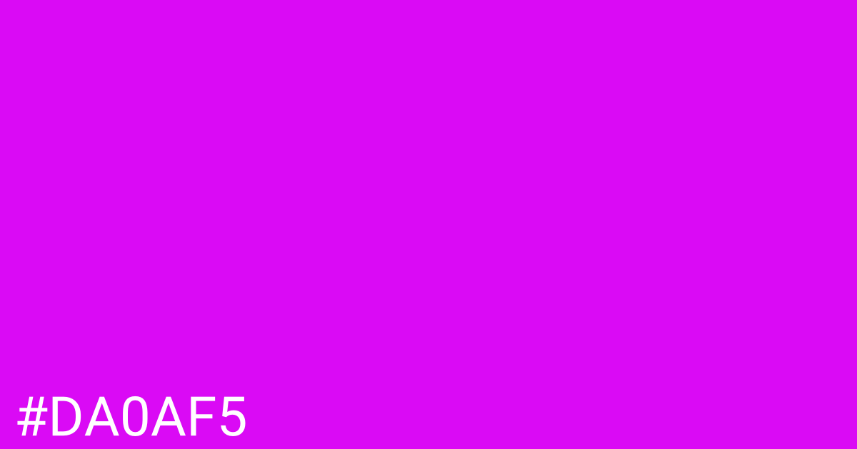 Hex color #da0af5 graphic