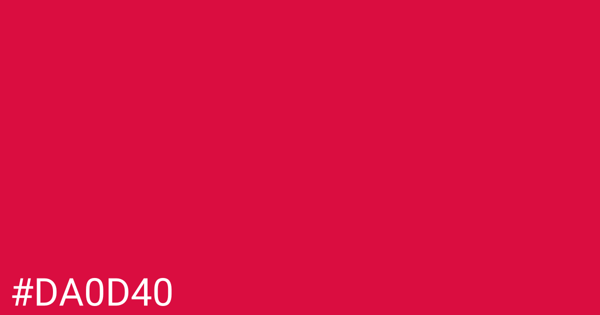 Hex color #da0d40 graphic