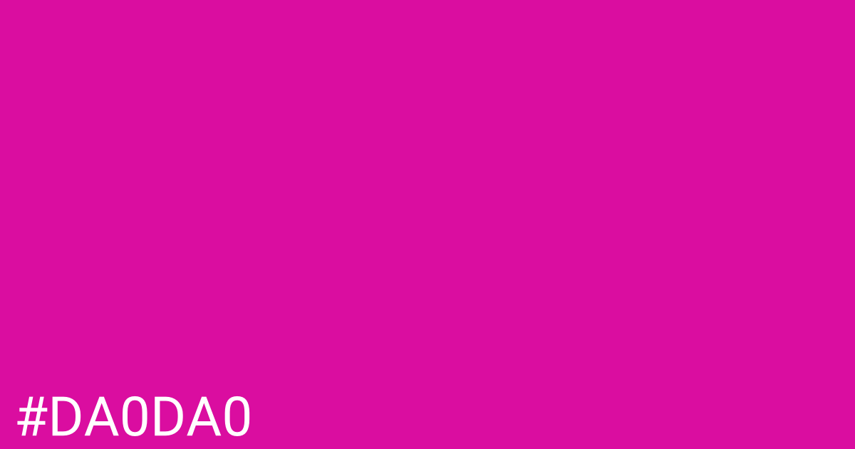 Hex color #da0da0 graphic