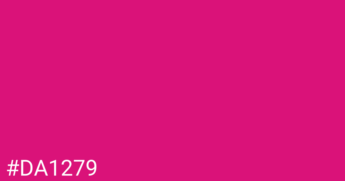 Hex color #da1279 graphic