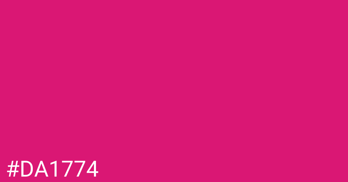 Hex color #da1774 graphic