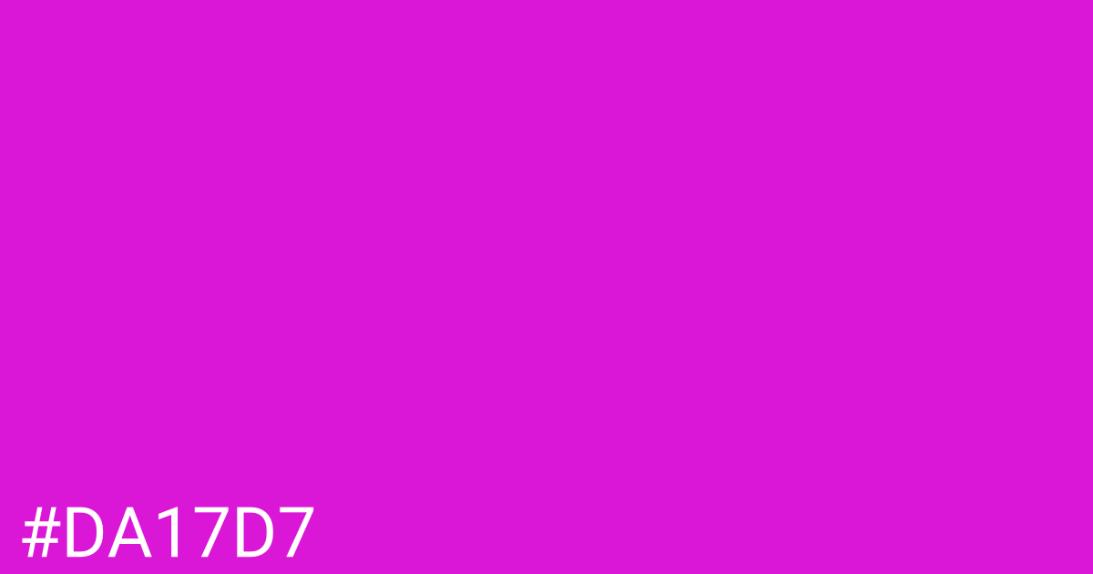 Hex color #da17d7 graphic
