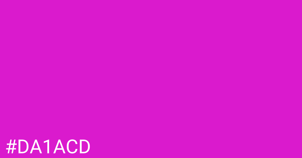 Hex color #da1acd graphic